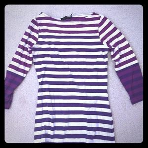 Striped 3/4 sleeve shirt